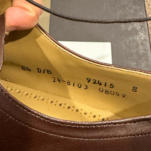 Johnston & Murphy Brown Leather Moc Toe Oxford Shoes - Size 8.5 Men’s - New - Picture 8 of 8